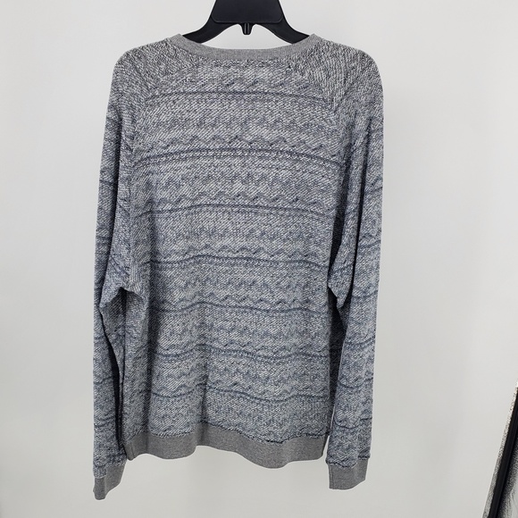 1901 Zigzag Patterned Sweatshirt Pullover Grey NEW - Picture 10 of 10